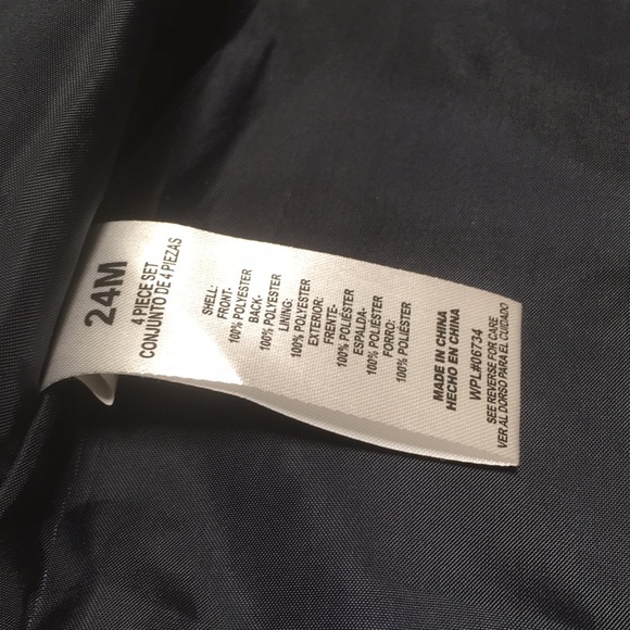 24m (5/$20) Black Pinstripe Vest/Waistcoat - Picture 6 of 7